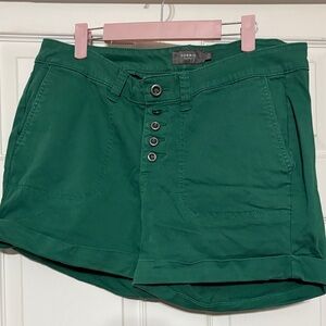 Torrid High Waist Green Shorts